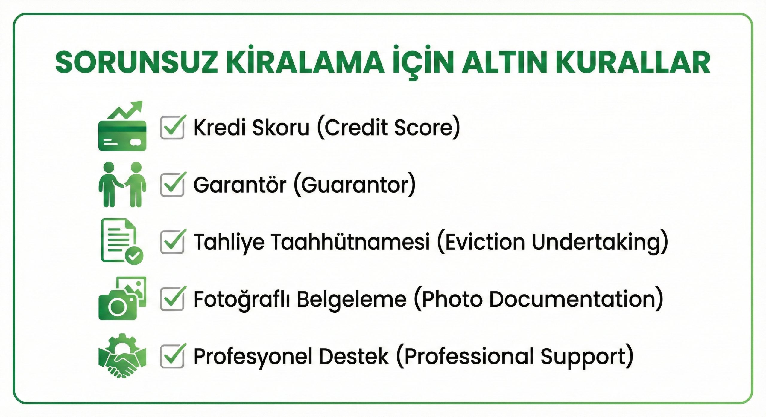 Sorunsuz Kiralama İçin Altın Kurallar - Startkey Zirve